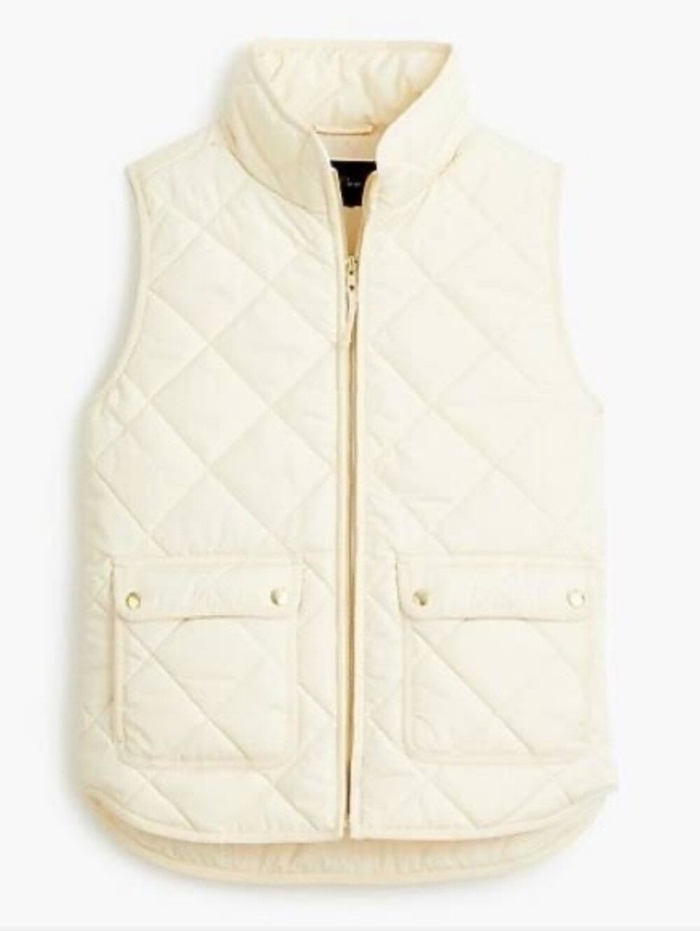 J.Crew Vest Womens S Excursion Quilted Ivory Down Puffer Outdoor Sz S $128 Cream